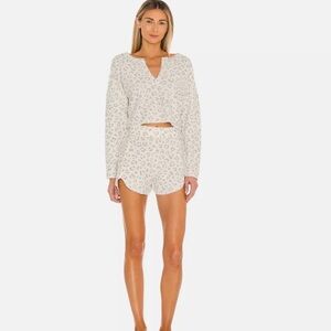 Free people cheetah lounge set